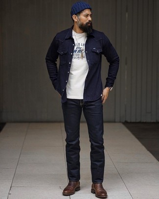 Comment porter un bonnet bleu