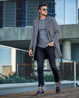 Comment porter des bottes bleues