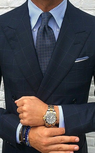 Comment porter un blazer croisé à carreaux bleu