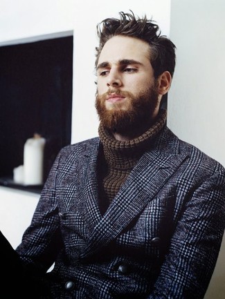 Comment porter un blazer croisé à carreaux bleu
