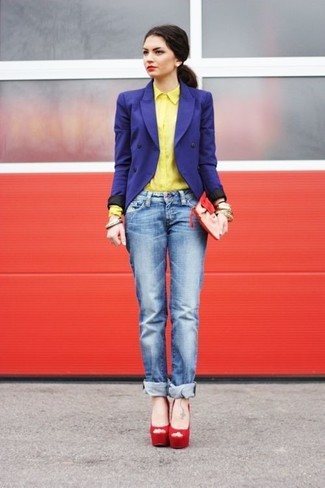 Comment porter un blazer croisé bleu