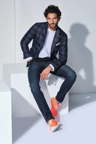 Comment porter une veste en vichy bleue pour un style decontractés quand il fait chaud
