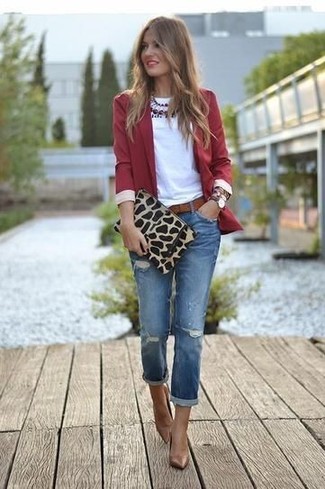 Comment porter un jean déchiré bleu