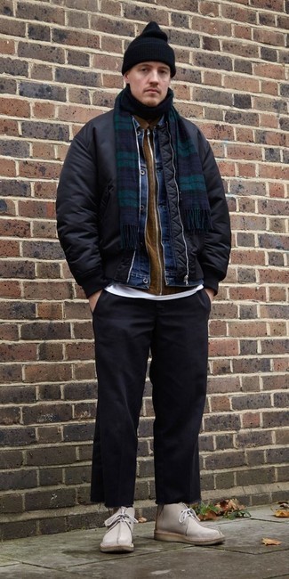 Comment porter un blouson aviateur pour un style decontractés quand il fait froid