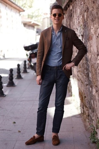 Comment porter le blazer marron homme