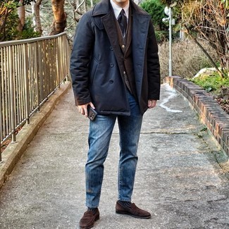 Comment porter un blazer marron quand il fait frais