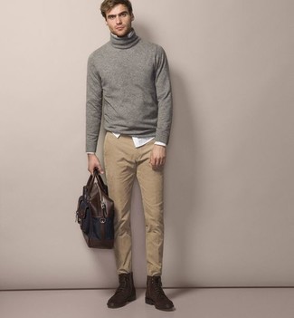 Comment porter une serviette marron pour un style chic decontractés au printemps