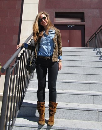 Comment porter un cardigan marron