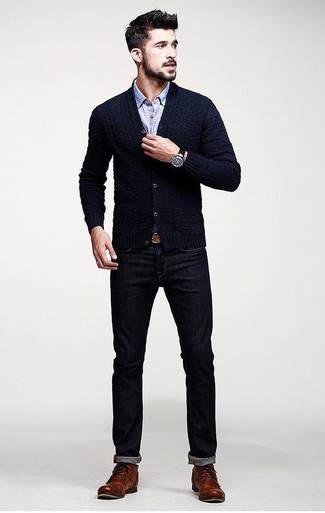 Un jean à porter avec des bottes de loisirs marron