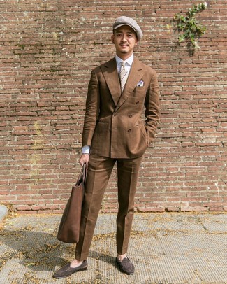 Comment porter un pantalon de costume marron