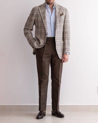 Comment porter un pantalon de costume marron
