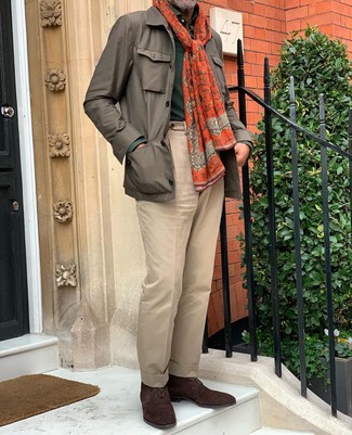 Comment porter une veste style militaire marron