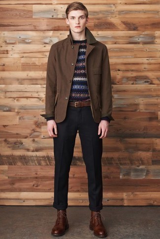 Comment porter une veste style militaire marron