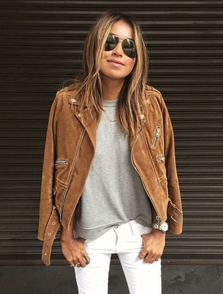 Comment porter une veste marron
