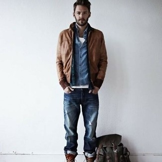 Comment porter une veste marron pour un style decontractés