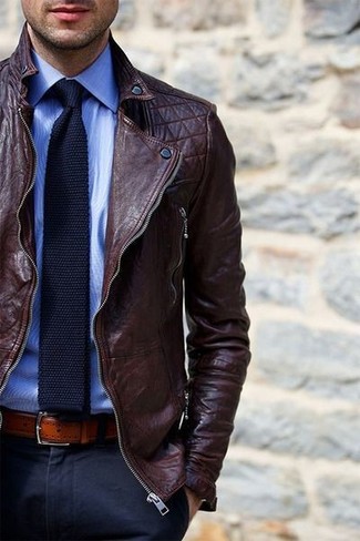 Comment porter une veste marron pour un style elégantes quand il fait frais
