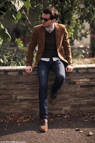 Comment porter une veste marron pour homme