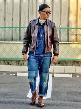 Comment porter une veste marron pour un style decontractés quand il fait frais