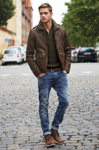 Comment porter une veste marron pour un style decontractés
