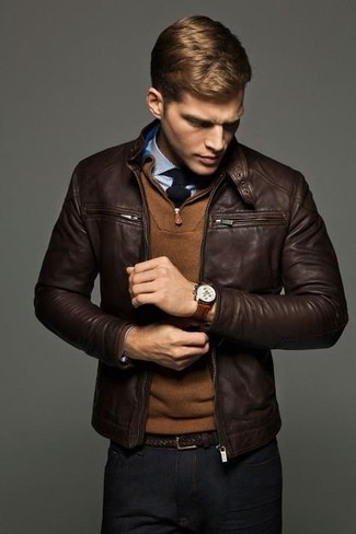 Comment porter une veste marron pour homme