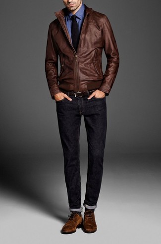 Comment porter une veste marron pour homme