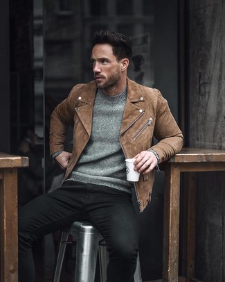 Comment porter une veste marron pour un style decontractés quand il fait frais