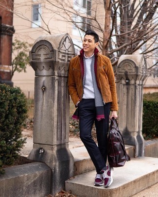 Comment porter une veste marron pour un style decontractés quand il fait frais