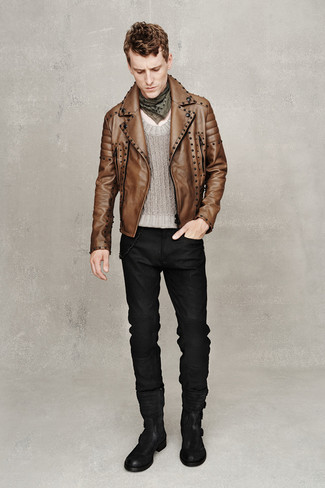 Comment porter une veste marron pour un style decontractés quand il fait frais