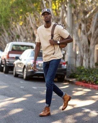 Comment porter une casquette de base-ball en cuir marron