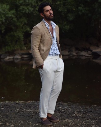 Comment porter des espadrilles en cuir marron quand il fait chaud