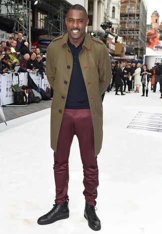Comment porter des baskets montantes en cuir marron