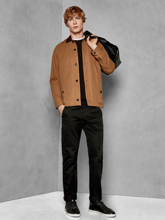 Comment porter une veste-chemise marron