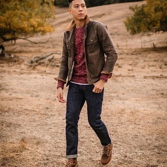 Comment porter une veste-chemise marron