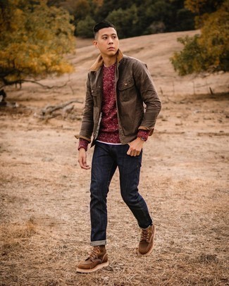 Comment porter une veste-chemise marron