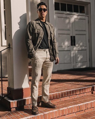 Comment porter une veste-chemise marron
