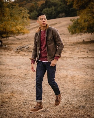 Comment porter une veste-chemise marron