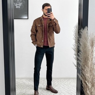 Comment porter une veste-chemise marron
