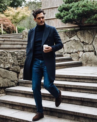 Comment porter des chaussures brogues en daim marron quand il fait froid