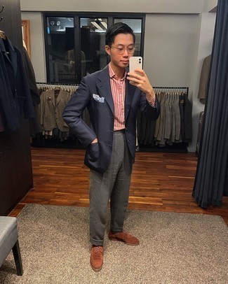 Comment porter des chaussures brogues en daim marron en été