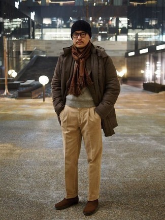 Comment porter des bottes de loisirs en daim marron en hiver