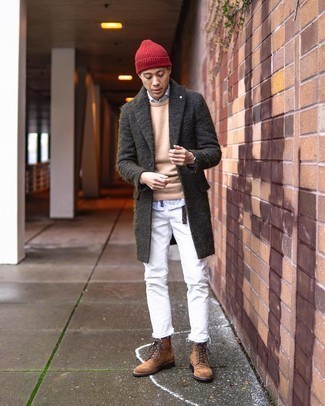 Comment porter des bottes de loisirs en daim marron en hiver