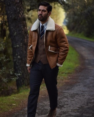 Comment porter des bottes de loisirs en daim marron en hiver
