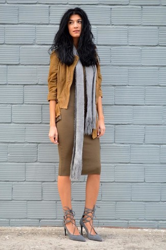 Comment porter une robe-pull marron