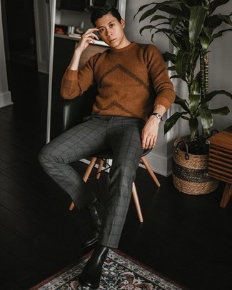 Comment porter un pull marron pour un style chic decontractés quand il fait chaud à 20 ans