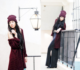Comment porter un bonnet bordeaux