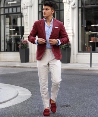 Comment porter des mocassins bordeaux
