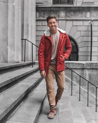 Comment porter une veste bordeaux quand il fait froid