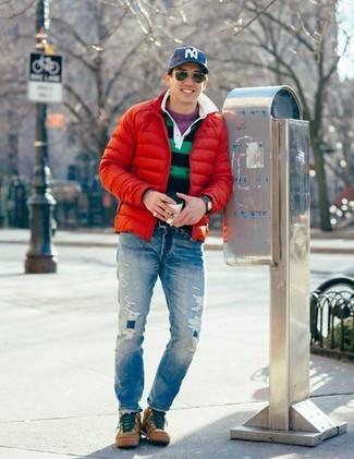 Comment porter une veste bordeaux quand il fait froid