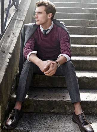 Comment porter un pull bordeaux