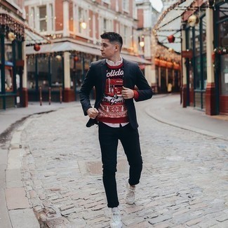 Comment porter un pull bordeaux
